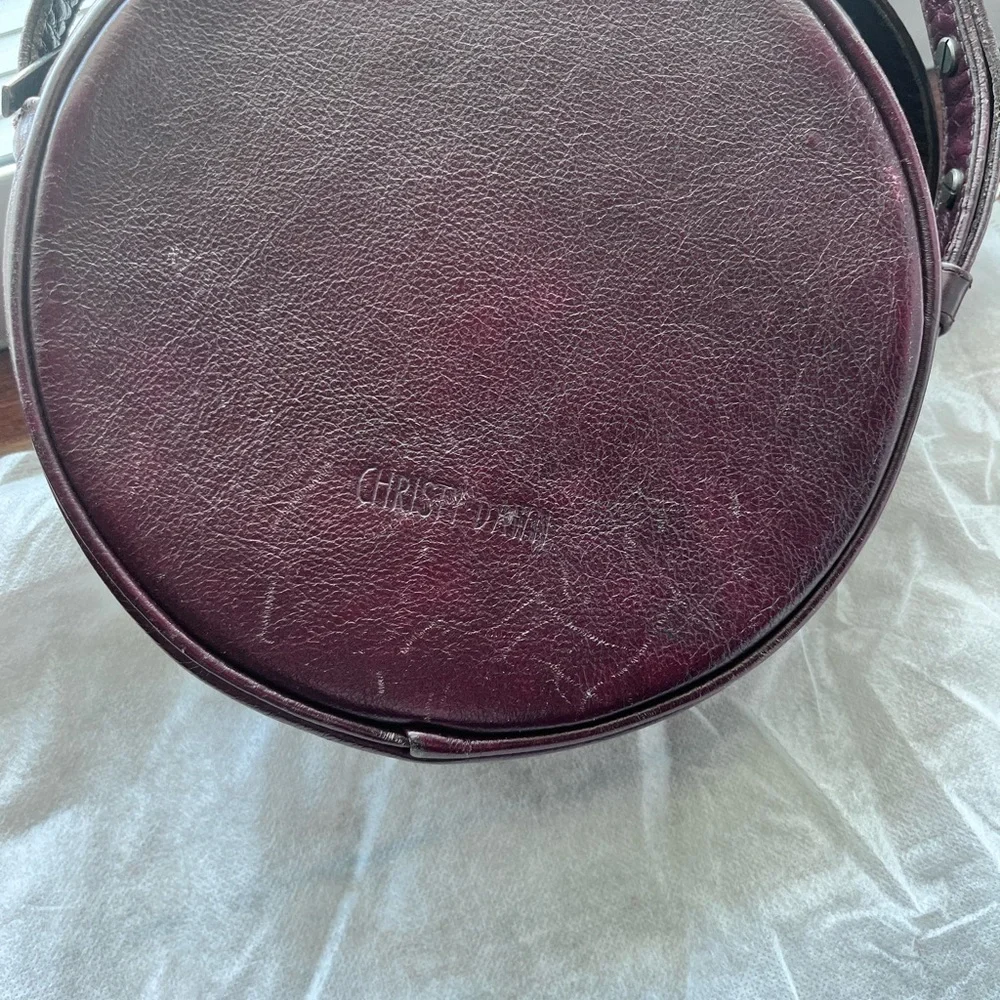 Christy Dawn Janis Round Rich Dark Burgundy Crossbody.  Price is firm no offers. - Picture 6 of 9
